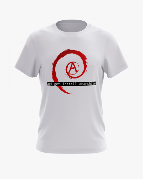 Футболка чоловіча з принтом apt-get install anarchism Футболка чоловіча з принтом apt-get install anarchism