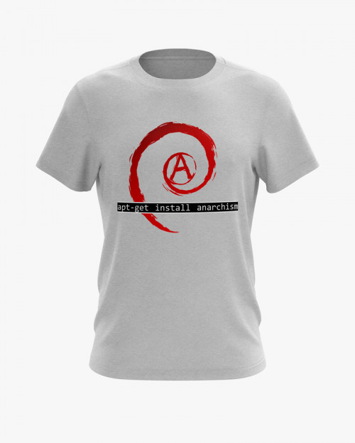 Футболка чоловіча з принтом apt-get install anarchism Футболка чоловіча з принтом apt-get install anarchism