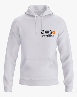 Худі чоловічий з написом aws certified