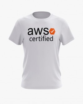 Футболка чоловіча з написом aws certified
