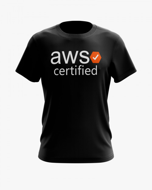 Футболка чоловіча з написом aws certified Футболка чоловіча з написом aws certified