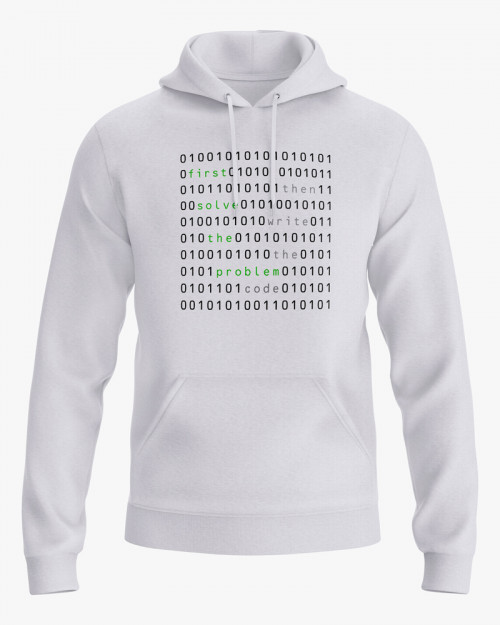 Худі жіночий з написом First solve the problem. Then write the code Худі жіночий з написом First solve the problem. Then write the code