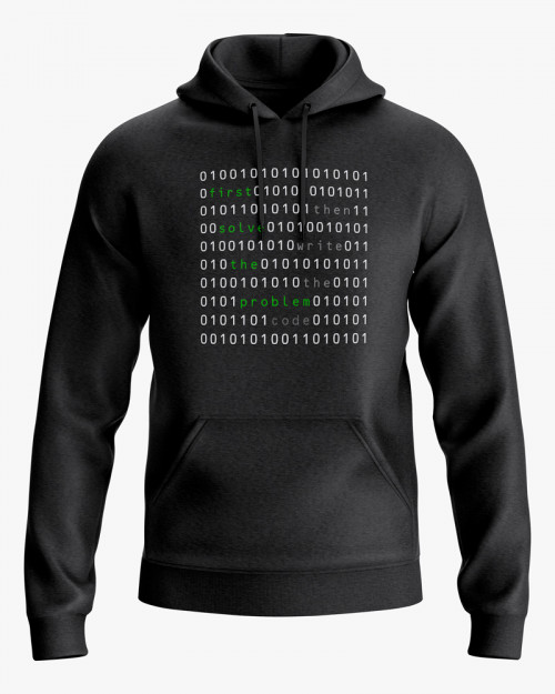 Худі жіночий з написом First solve the problem. Then write the code Худі жіночий з написом First solve the problem. Then write the code