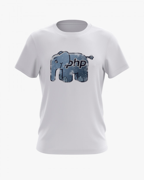 Футболка чоловіча з принтом PHP ElePHPant Футболка чоловіча з принтом PHP ElePHPant