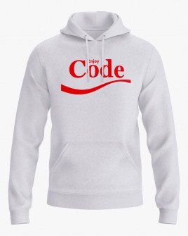 Худі чоловічий з написом Enjoy Code