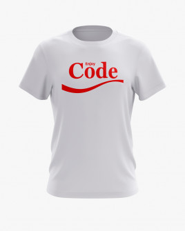 Футболка чоловіча з написом Enjoy Code