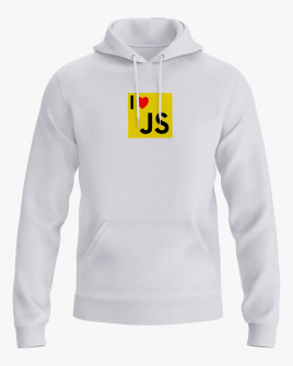 Худі жіночий з принтом I love JS