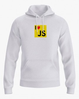 Худі жіночий з принтом I love JS