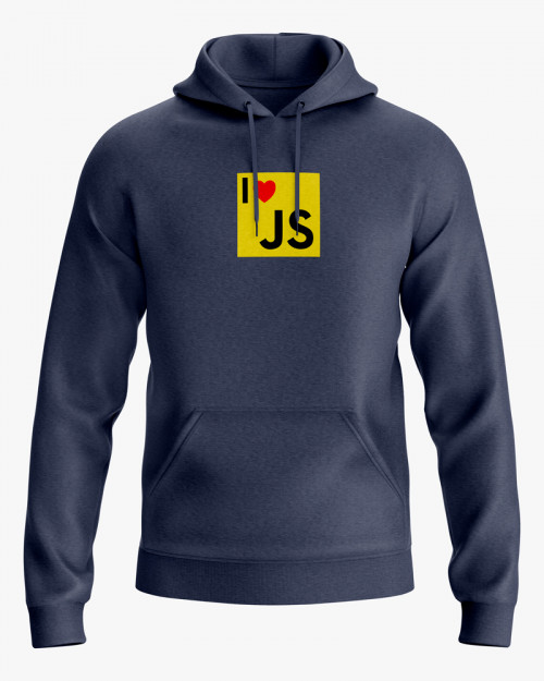 Худі жіночий з принтом I love JS Худі жіночий з принтом I love JS
