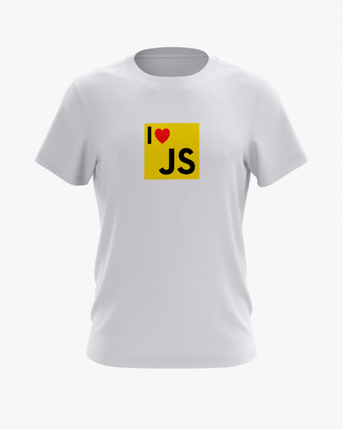 Футболка чоловіча з принтом I love JS Футболка чоловіча з принтом I love JS