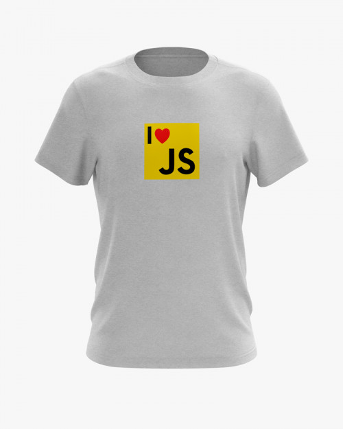 Футболка чоловіча з принтом I love JS Футболка чоловіча з принтом I love JS