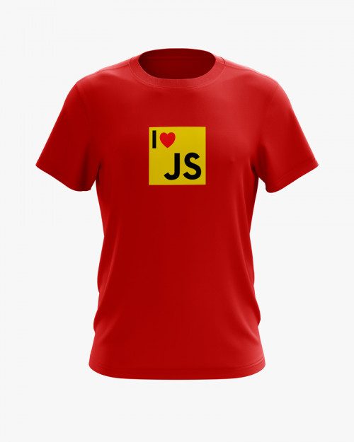 Футболка чоловіча з принтом I love JS Футболка чоловіча з принтом I love JS