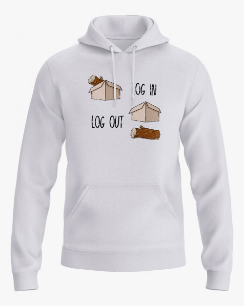 Худі жіночий з принтом Log in Log out Худі жіночий з принтом Log in Log out