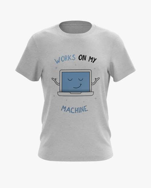 Футболка чоловіча з принтом Works on my Machine Футболка чоловіча з принтом Works on my Machine