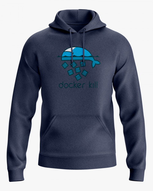 Худі жіночий з принтом Docker kill Худі жіночий з принтом Docker kill