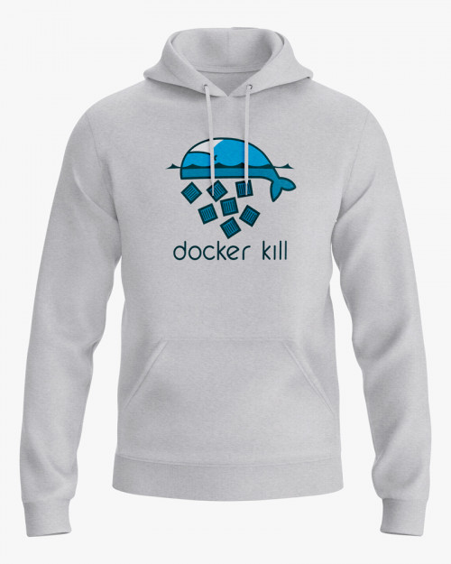 Худі жіночий з принтом Docker kill Худі жіночий з принтом Docker kill