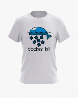 Футболка чоловіча з принтом Docker kill