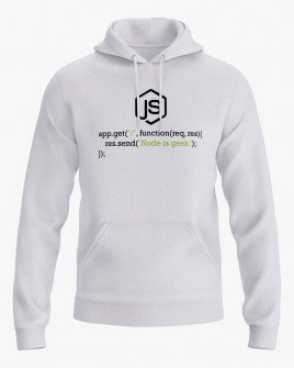 Худі жіночий з принтом Node is geek