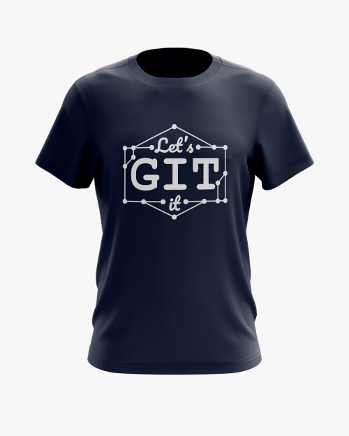 Футболка чоловіча з принтом Git Футболка чоловіча з принтом Git