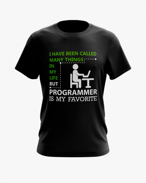 Футболка чоловіча з принтом Programmer is my Favorite Футболка чоловіча з принтом Programmer is my Favorite