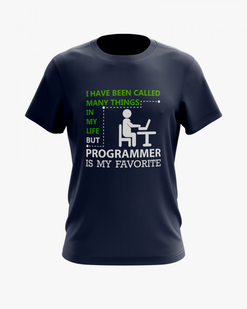 Футболка чоловіча з принтом Programmer is my Favorite Футболка чоловіча з принтом Programmer is my Favorite