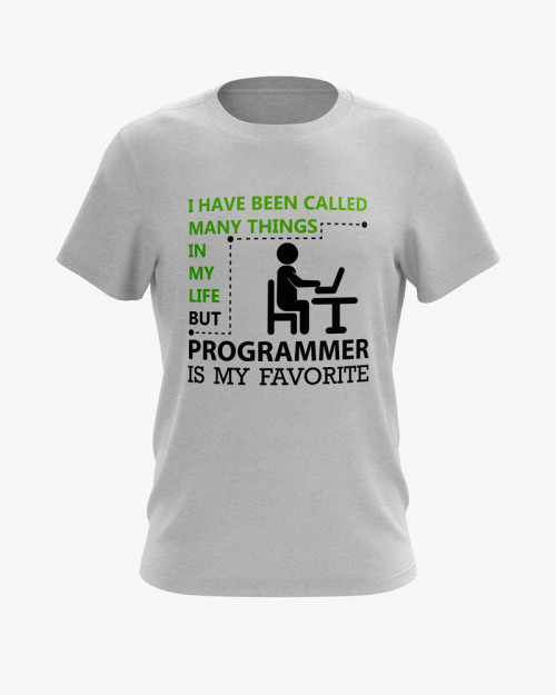 Футболка чоловіча з принтом Programmer is my Favorite Футболка чоловіча з принтом Programmer is my Favorite