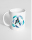Чашка біла з принтом Пірїнка з літерою Чашка біла з принтом Пірїнка з літерою