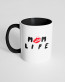 Чашка кольорова з принтом Mom life Чашка кольорова з принтом Mom life