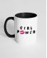 Чашка кольорова з принтом Girl power Чашка кольорова з принтом Girl power
