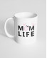 Чашка біла з принтом Mom life Чашка біла з принтом Mom life