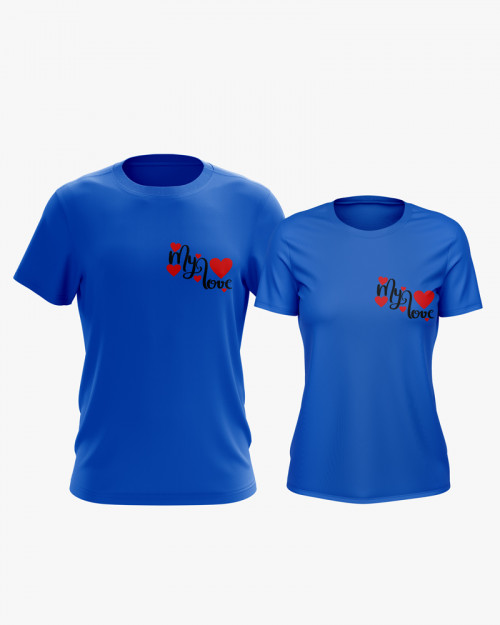 Футболки парні з принтом Love V24 Футболки парні з принтом Love V24