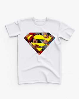 Футболка дитяча з принтом Логотип Superman V121