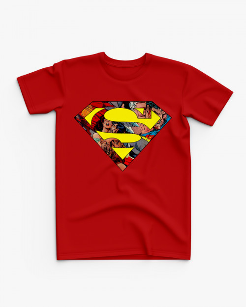 Футболка дитяча з принтом Логотип Superman V121 Футболка дитяча з принтом Логотип Superman V121