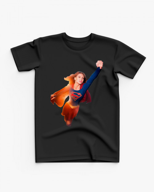 Футболка дитяча з принтом Super girl V140 Футболка дитяча з принтом Super girl V140