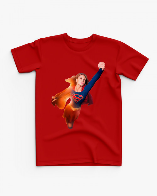 Футболка дитяча з принтом Super girl V140 Футболка дитяча з принтом Super girl V140