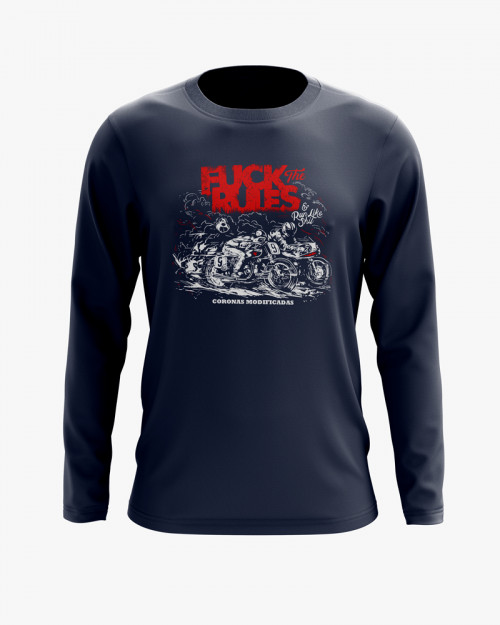Світшот чоловічий з принтом Fuck the rules Світшот чоловічий з принтом Fuck the rules