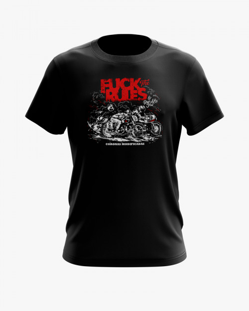Футболка чоловіча з принтом Fuck the rules Футболка чоловіча з принтом Fuck the rules