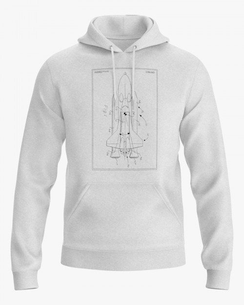 Худі чоловічий з принтом Star Wars з логотипом NASA Худі чоловічий з принтом Star Wars з логотипом NASA