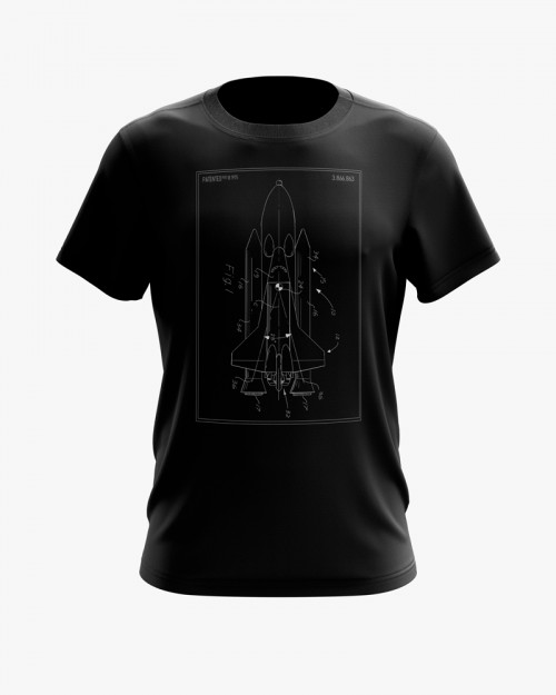 Футболка чоловіча з принтом Space Shuttle Футболка чоловіча з принтом Space Shuttle
