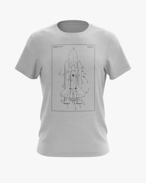 Футболка чоловіча з принтом Space Shuttle Футболка чоловіча з принтом Space Shuttle