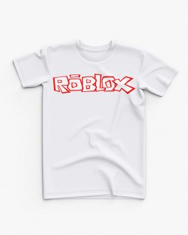 Футболка дитяча з принтом Логотип Roblox