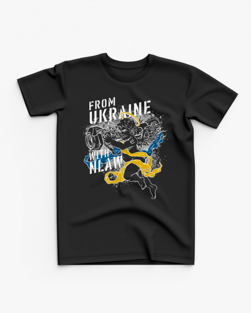 Футболка дитяча з принтом From Ukraine with NLAW Футболка дитяча з принтом From Ukraine with NLAW