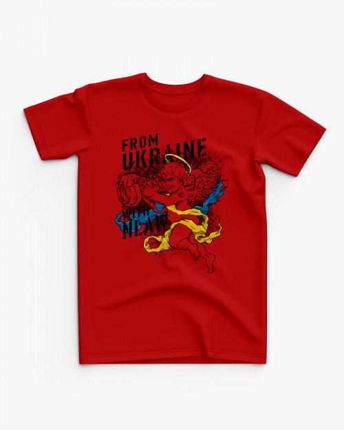 Футболка дитяча з принтом From Ukraine with NLAW Футболка дитяча з принтом From Ukraine with NLAW