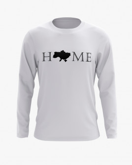 Світшот білий Л з принтом Home V15