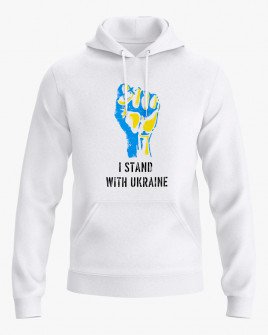 Худі жіночий з принтом Stand with Ukraine