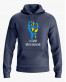 Худі жіночий з принтом Stand with Ukraine Худі жіночий з принтом Stand with Ukraine