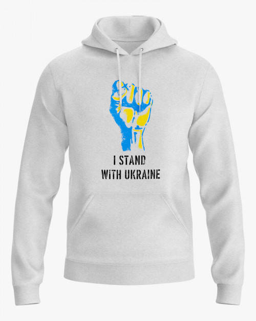 Худі жіночий з принтом Stand with Ukraine Худі жіночий з принтом Stand with Ukraine
