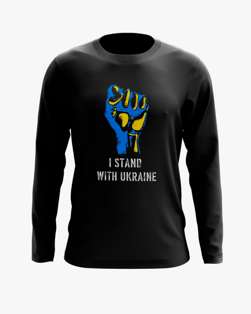 Світшот чоловічий з принтом Stand with Ukraine Світшот чоловічий з принтом Stand with Ukraine