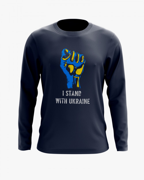 Світшот чоловічий з принтом Stand with Ukraine Світшот чоловічий з принтом Stand with Ukraine