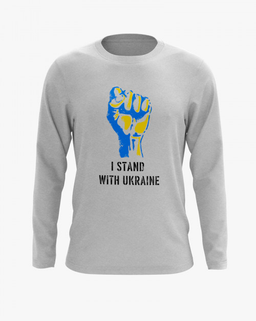 Світшот чоловічий з принтом Stand with Ukraine Світшот чоловічий з принтом Stand with Ukraine